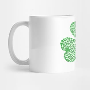 Clover Leaf Made Of Small Clover Leaves Mug